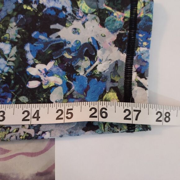 Nanette Lepore Floral Ankle Leggings Womens Large Comfy Soft Stretch Activewear - Picture 13 of 13